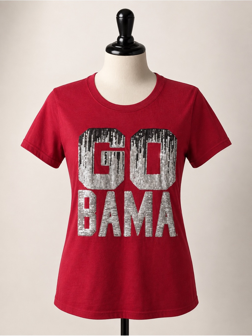 Go Bama Sequin Graphic Tee - Red